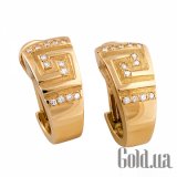 Золотые серьги с бриллиантами