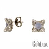 Серебряные серьги с халцедоном