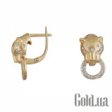 Золотые серьги с бриллиантами