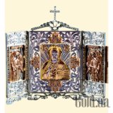 Икона серебряная с золотом 