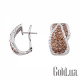 Золотые серьги с бриллиантами