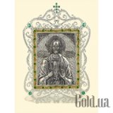 Икона серебряная"Святой великомученик Иоанн Сочавский"