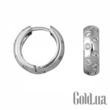 Золотые серьги с бриллиантами