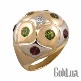Золотое кольцо с драгоценными камнями