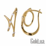 Золотые серьги с бриллиантами