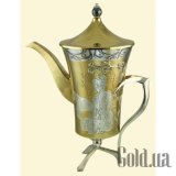 Кофейник серебряный "Ветка сакуры"