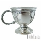 Кружка серебряная чайная "Царская" с оксидированием