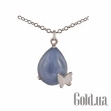 Серебряное колье с халцедоном