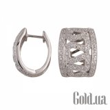 Золотые серьги с бриллиантами