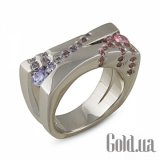 Серебряное кольцо с цирконами