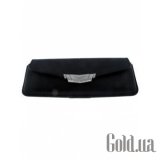 Signature S Horizontal case in black saddle leather with stainless steel Signature clasp 02702X0