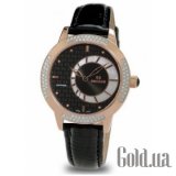 1671.2.1063 black mop, pvd-r cz stones, black leather