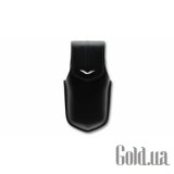 Ascent Ti Vertical Black Leather metal V logo 0276287