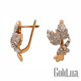 Золотые серьги с бриллиантами