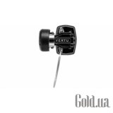 V bluetooth headset in black resin and stainless steel