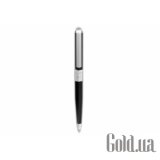 V ballpoint pen in black resin and stainless steel 02714L1
