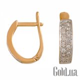 Золотые серьги с бриллиантами