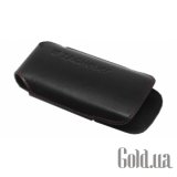 MERIDIIST Black calfskin leather case with red stitches