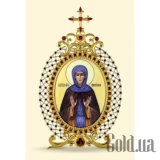 Икона серебряная с финифтьевым образом св. Евгения