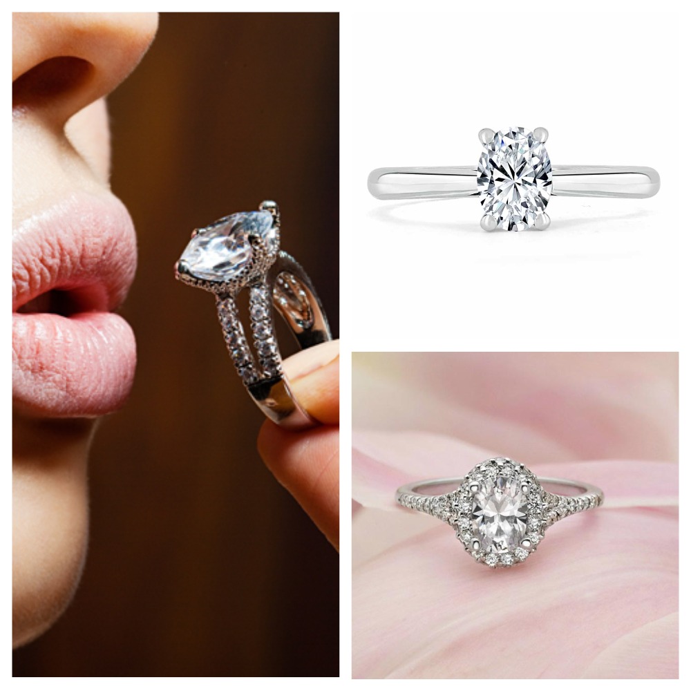 Діаманти овального огранювання можна помітити в різних ювелірних прикрасах.